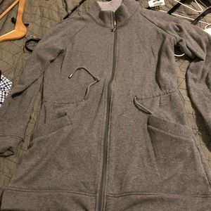 UGG, cinch waist, tunic length sweatshirt.